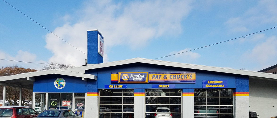 Pat & Chuck's Auto Repair- Exterior of shop